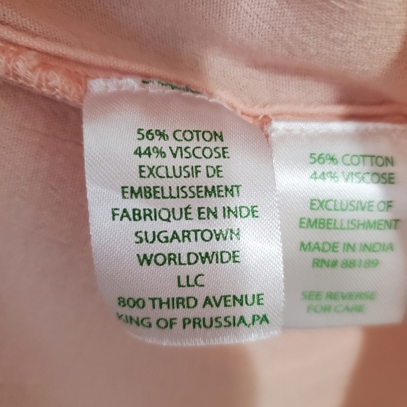 Lilly Pulitzer Shandy Top Tassels Pompom Embroidered XS Cotton Blend - Picture 11 of 14